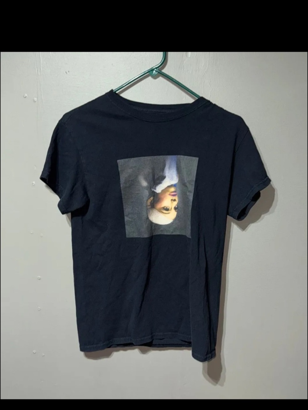 Ariana Grande Black Graphic Short Sleeve Tee